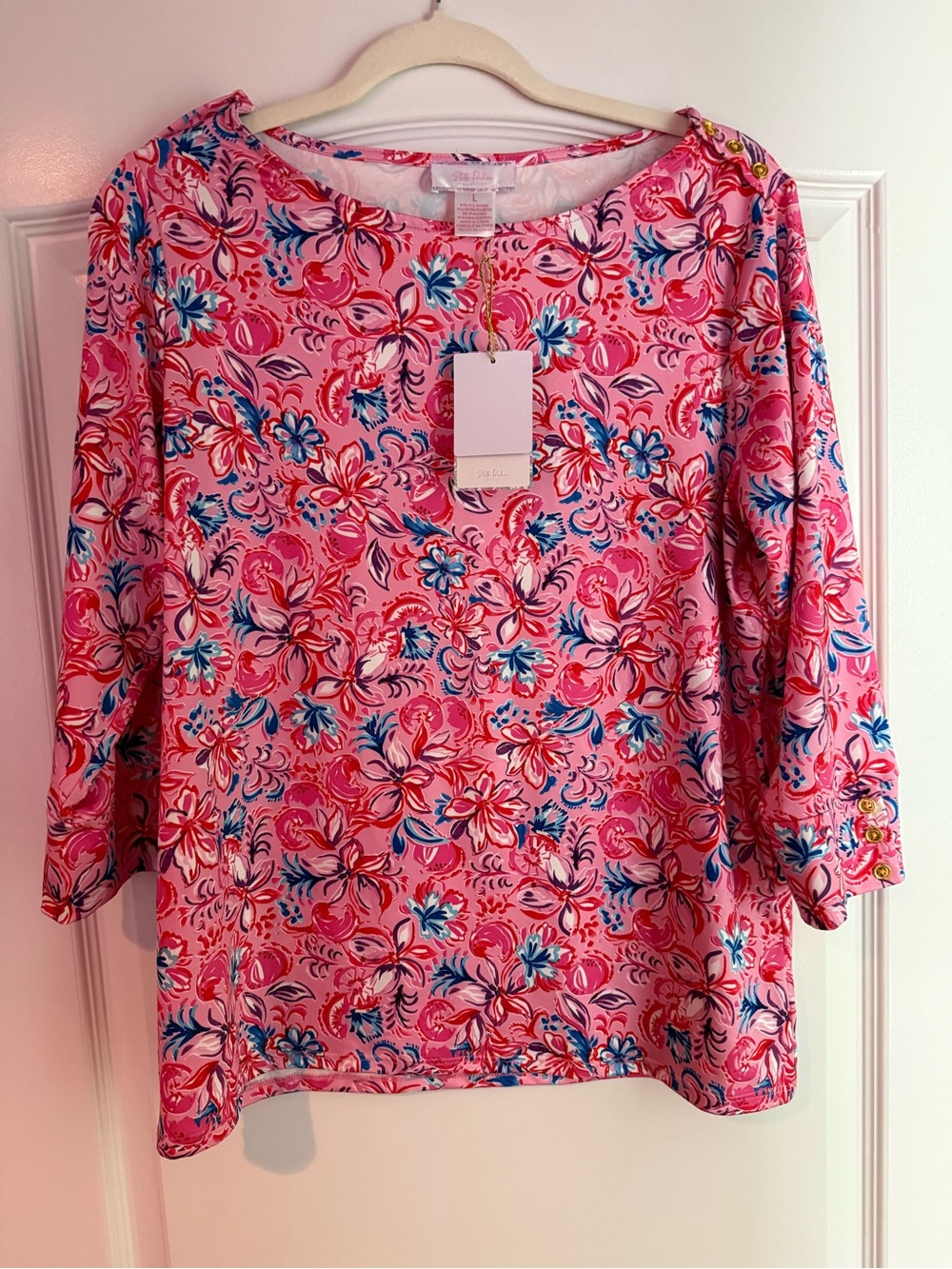 Stella Parker 3/4 Sleeve Top NWT Large